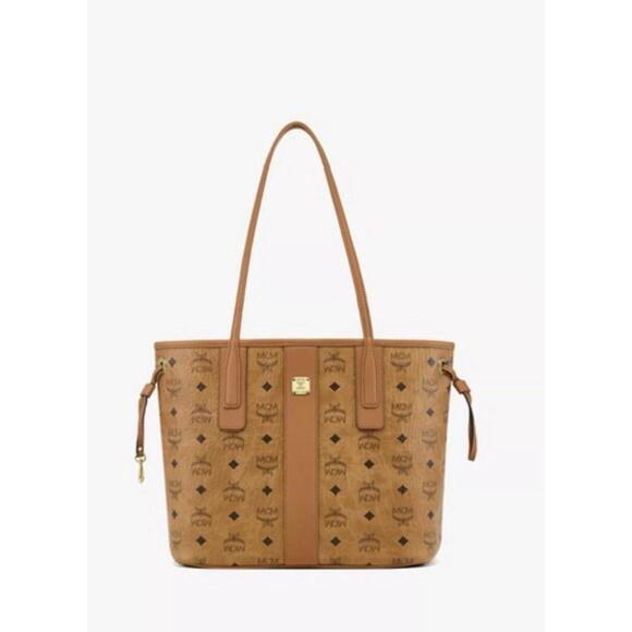 MCM Handbags - MCM Reversible Liz Shoulder Bag Medium Cognac Leather [COPY]